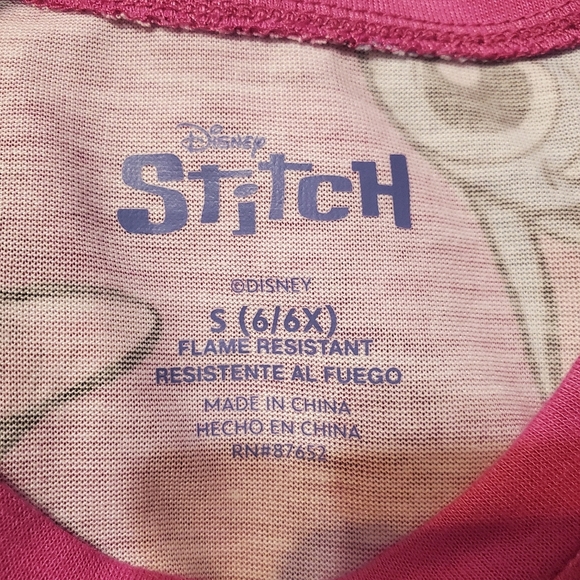 NWT Disney Kids Girl's Long Sleeved Stitch Nightgown Pajamas S 6/6X - Picture 5 of 6